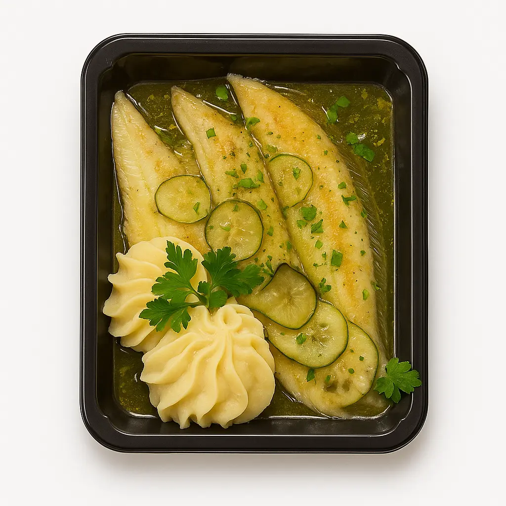 Solettes au beurre salé et sa purée