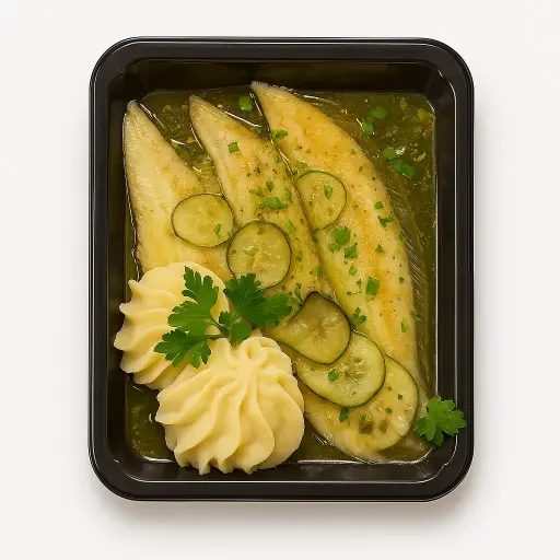 Solettes au beurre salé et sa purée